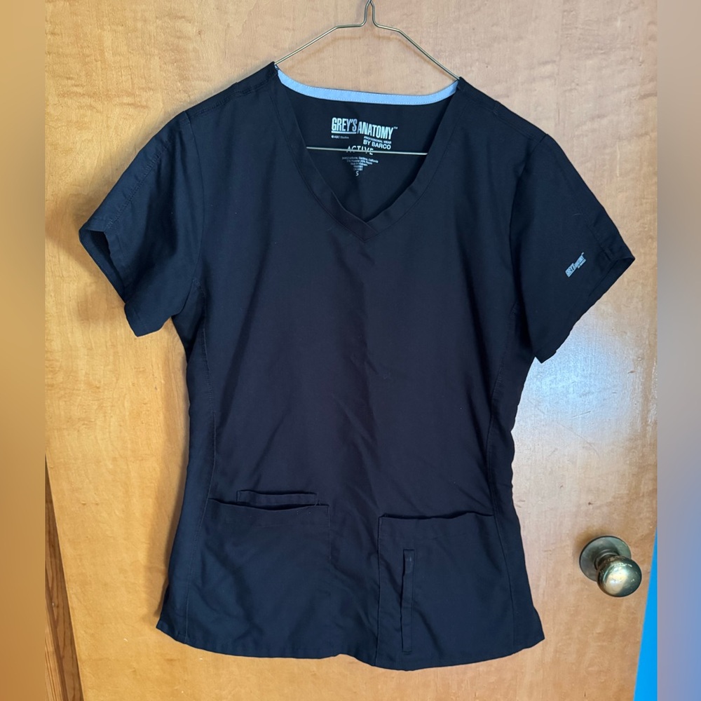 Grey's Anatomy Women's Black Short Sleeve Top